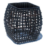 Dynasty Outdoor Side Table with Glass Model 22385-BMNP-GL by Skyline Design