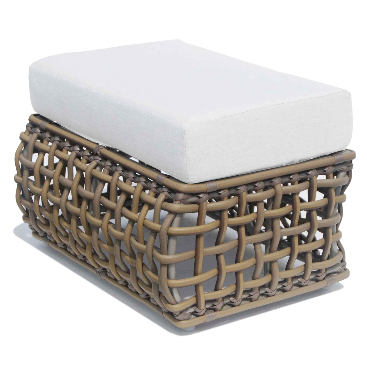 Dynasty Outdoor Ottoman with Sunbrella Cushion Model 22386-KMNP-CUSH by Skyline Design