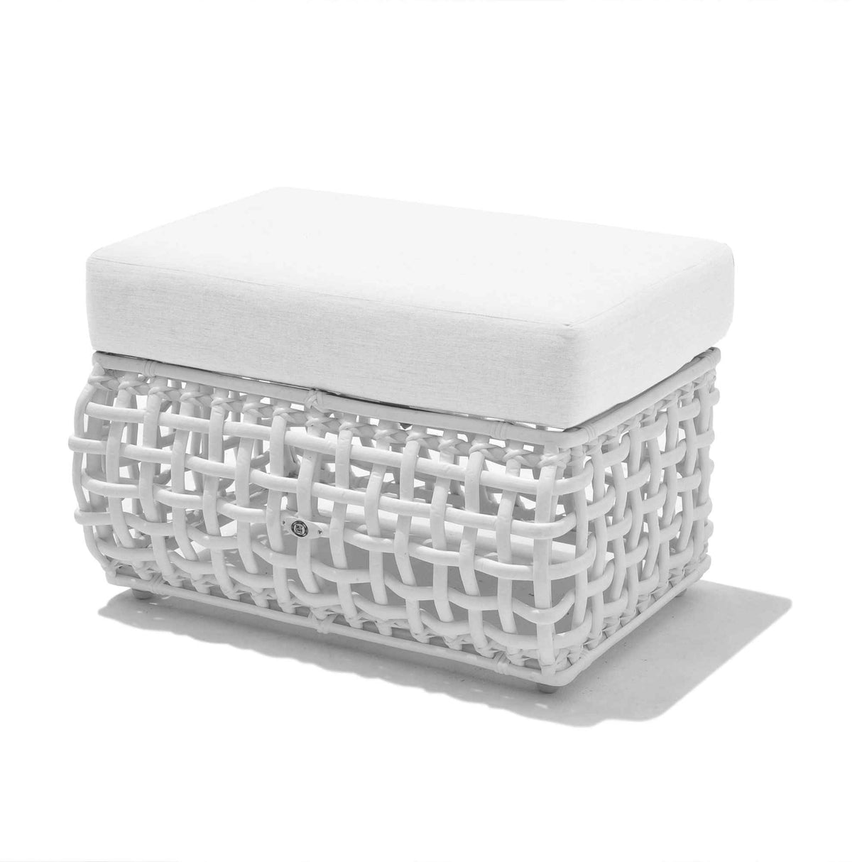 Dynasty Outdoor Ottoman with Sunbrella Cushion Model 22386-WMNP-CUSH by Skyline Design