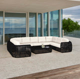 Dynasty Outdoor 10-Piece Sectional Set with Sunbrella Cushions Model 22389-BMNP-10PC by Skyline Design