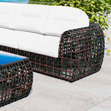 Dynasty Outdoor 10-Piece Sectional Set with Sunbrella Cushions Model 22389-BMNP-10PC by Skyline Design