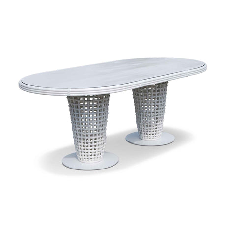 Dynasty Outdoor 7-Piece Dining Set with Sunbrella Cushion Model 22460-WMNP-7PC-CUSH by Skyline Design