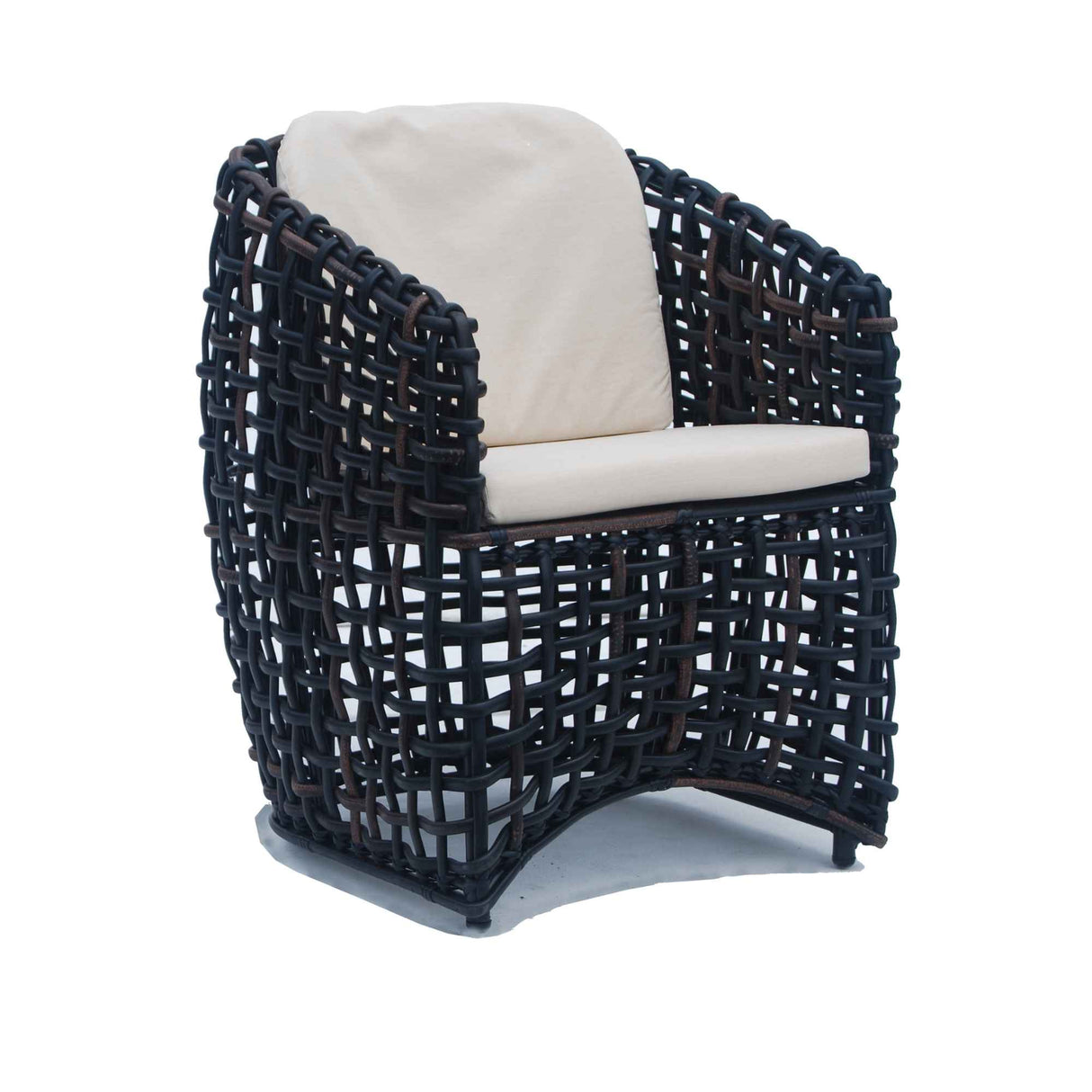 Dynasty Outdoor Dining Armchair with Sunbrella Cushion Model 22462-BMNP-CUSH by Skyline Design