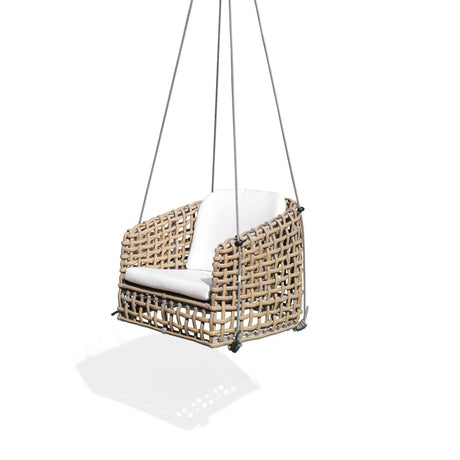 Dynasty Outdoor Hanging Dining Armchair with Sunbrella Cushion Model 22462-HC-KMNP-CUSH by Skyline Design