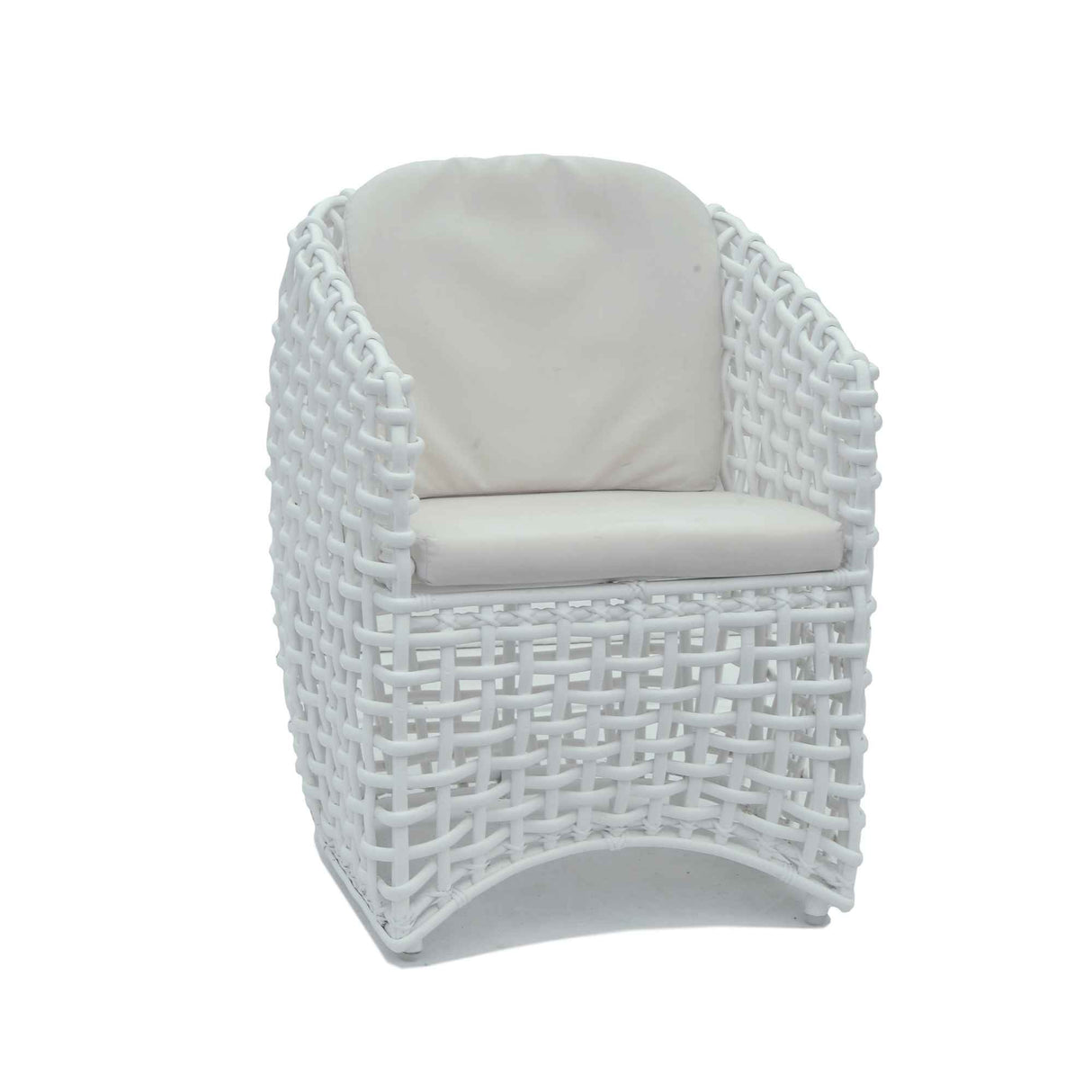 Dynasty Outdoor Dining Armchair with Sunbrella Cushion Model 22462-WMNP-CUSH by Skyline Design