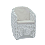 Dynasty Outdoor Dining Armchair with Sunbrella Cushion Model 22462-WMNP-CUSH by Skyline Design