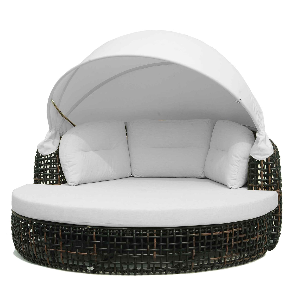 Dynasty Outdoor Daybed with Canopy and Sunbrella Cushions Model 22467-BMNP-CUSH by Skyline Design