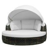 Dynasty Outdoor Daybed with Canopy and Sunbrella Cushions Model 22467-BMNP-CUSH by Skyline Design