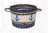 Blue Anchors Printed Utility Basket