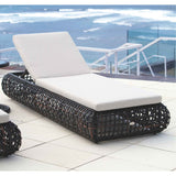 Dynasty Outdoor Chaise Lounger with Sunbrella Cushion Model 22850-BMNP-CUSH by Skyline Design