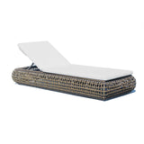 Dynasty Outdoor Chaise Lounger with Sunbrella Cushion Model 22850-KMNP-CUSH by Skyline Design
