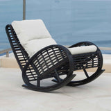 Dynasty Outdoor Rocker with Sunbrella Cushion Model 22858-BMNP-CUSH by Skyline Design