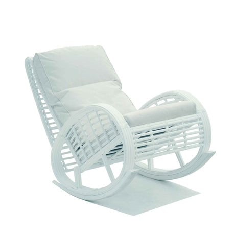 Dynasty Outdoor Rocker with Sunbrella Cushion Model 22858-WMNP-CUSH by Skyline Design