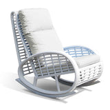 Dynasty Outdoor Rocker with Sunbrella Cushion Model 22858-WMNP-CUSH by Skyline Design