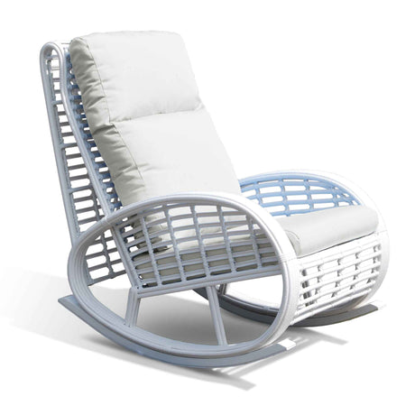 Dynasty Outdoor Rocker with Sunbrella Cushion Model 22858-WMNP-CUSH by Skyline Design