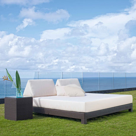 Anibal Outdoor Daybed with Sunbrella Cushion Model 22880-JCPP-CUSH by Skyline Design