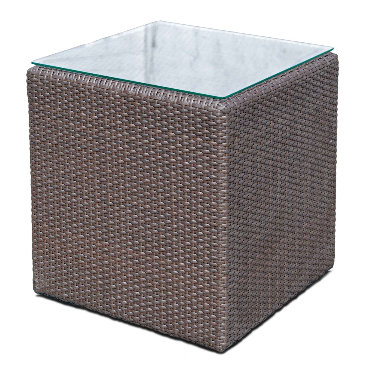 Anibal Outdoor Side Table with Glass Model 22884-JCPP-GL by Skyline Design