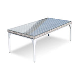Brafta Outdoor Coffee Table with Glass Model 22934-SSFF-GL by Skyline Design