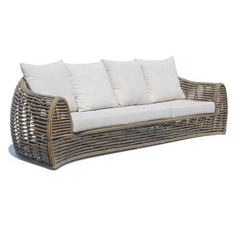 Ruby Outdoor Sofa with Sunbrella Cushion Model 23663-KMNP-CUSH by Skyline Design