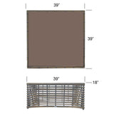 Ruby Outdoor 5-Piece Seating Set with Sunbrella Cushions Model 23663-KMNP-5PC-CUSH by Skyline Design
