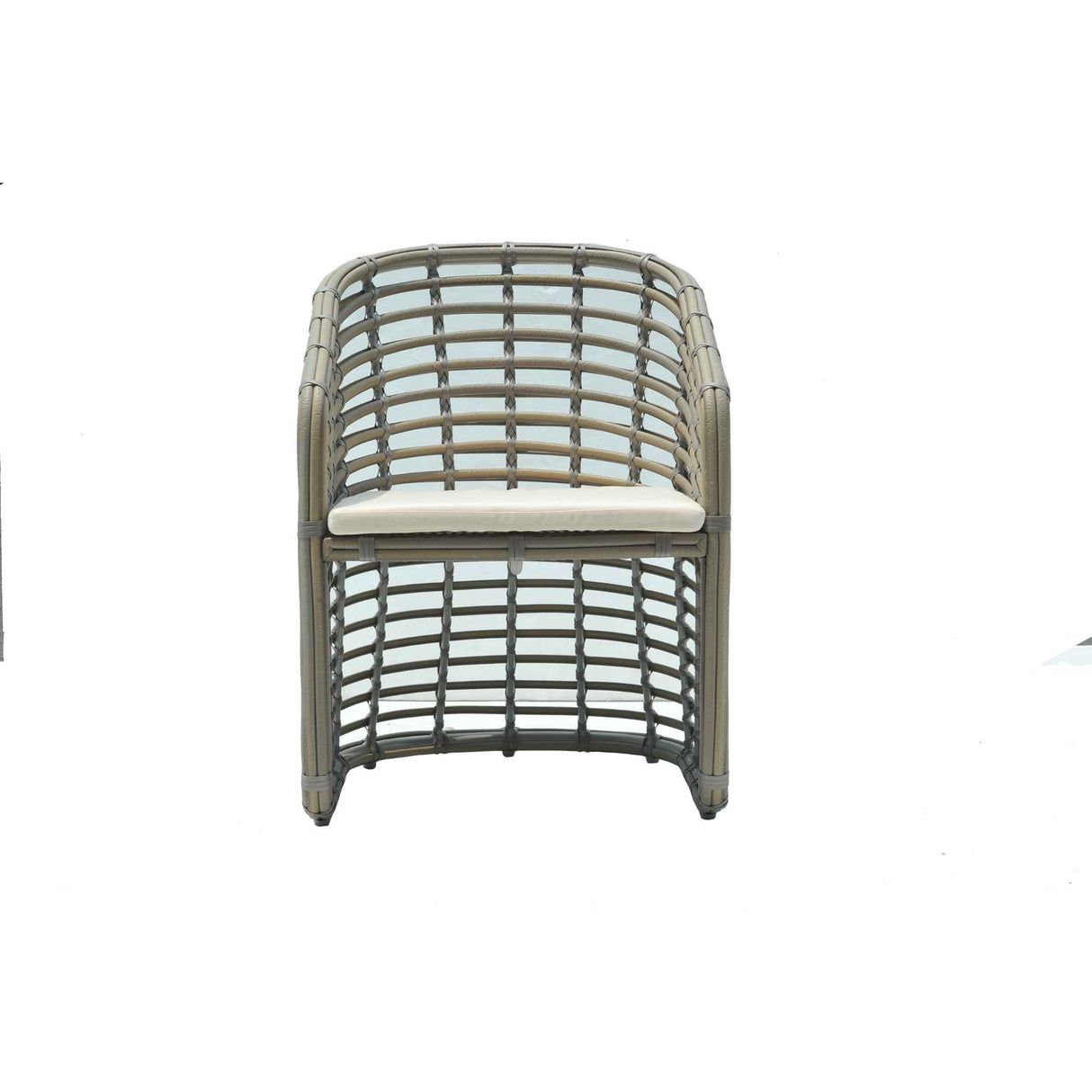 Ruby Outdoor Dining Armchair with Sunbrella Cushion Model 23671-KMNP-CUSH by Skyline Design