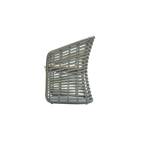 Ruby Outdoor Dining Armchair with Sunbrella Cushion Model 23671-KMNP-CUSH by Skyline Design