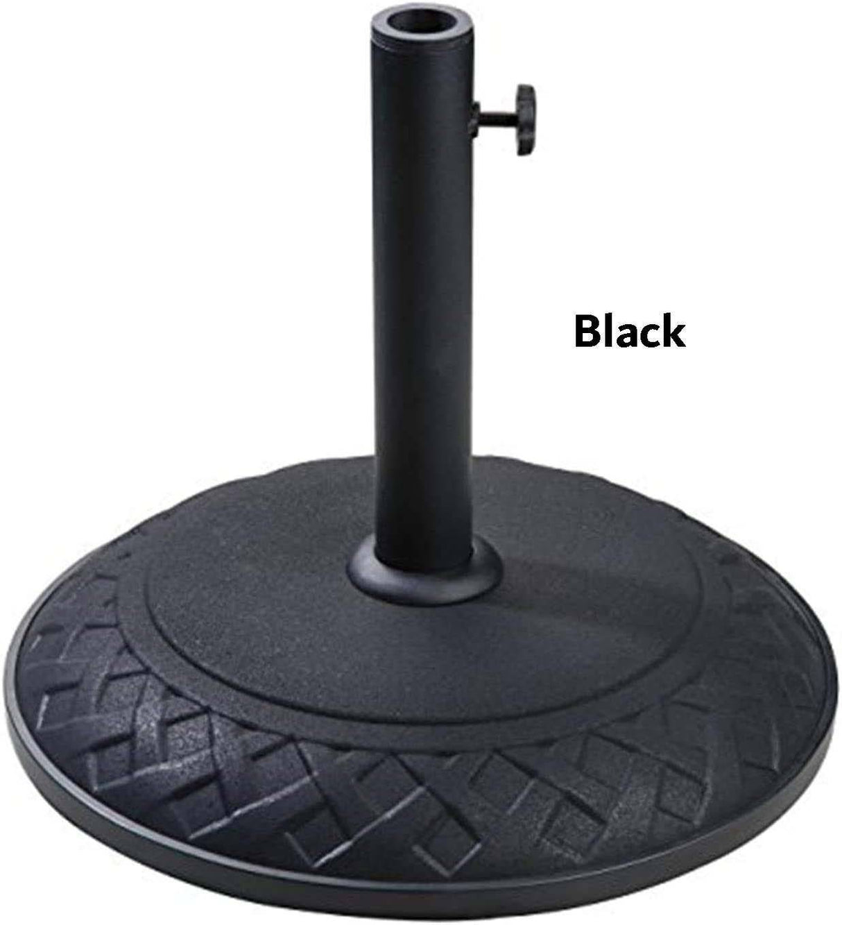Outdoor Resin Compound Basket Weave Umbrella Base by International Caravan Model 23800