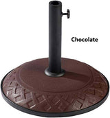 Outdoor Resin Compound Basket Weave Umbrella Base by International Caravan Model 23800