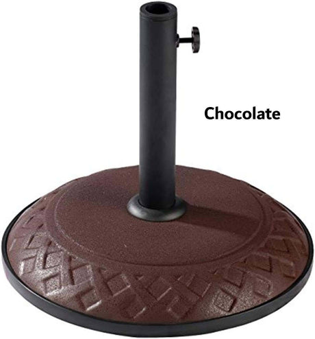 Outdoor Resin Compound Basket Weave Umbrella Base by International Caravan Model 23800