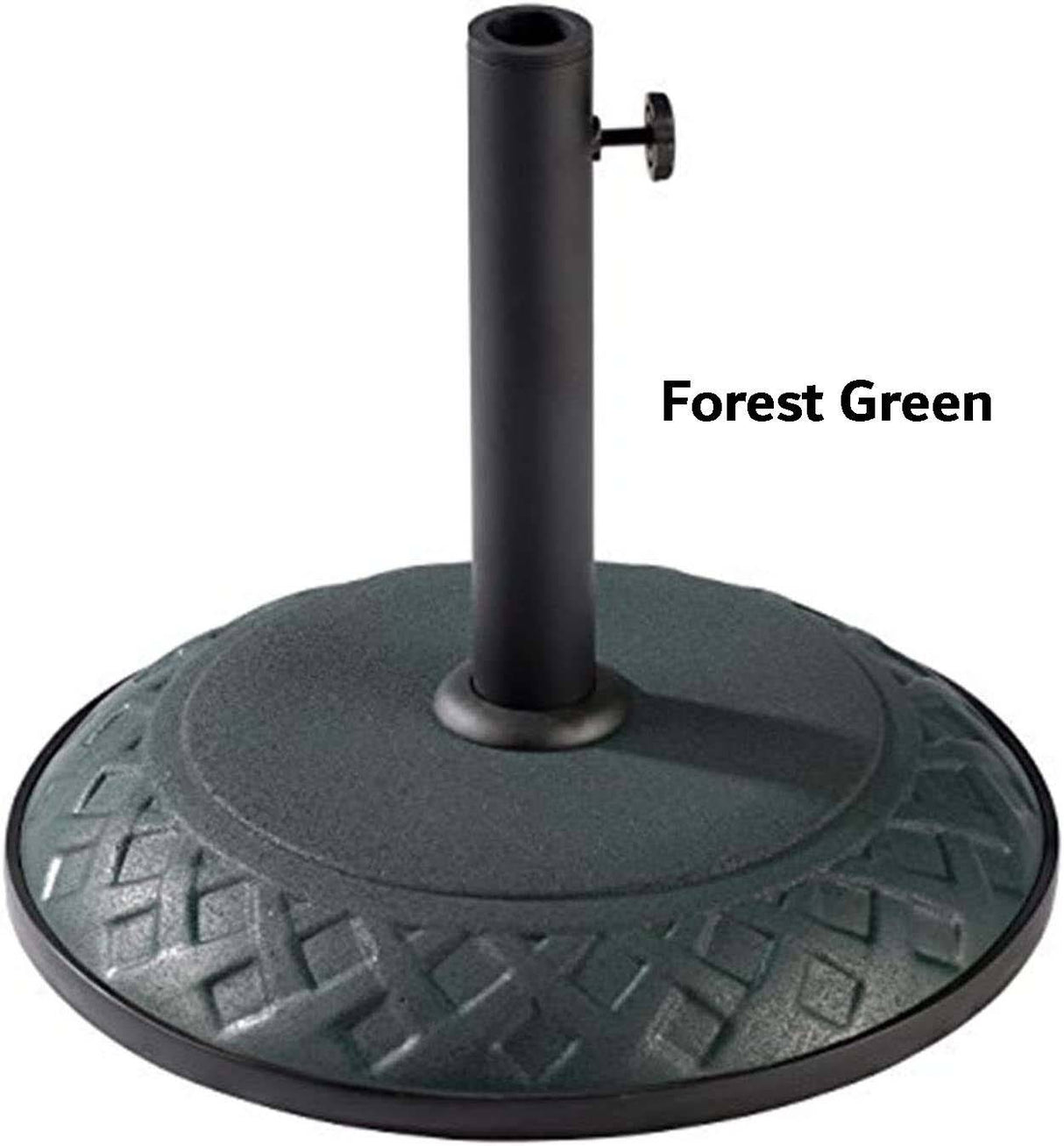 Outdoor Resin Compound Basket Weave Umbrella Base by International Caravan Model 23800