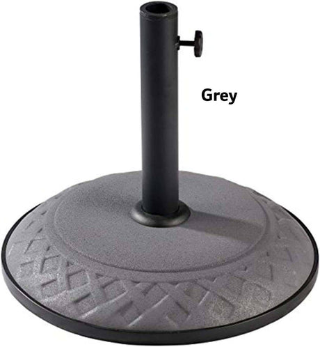 Outdoor Resin Compound Basket Weave Umbrella Base by International Caravan Model 23800