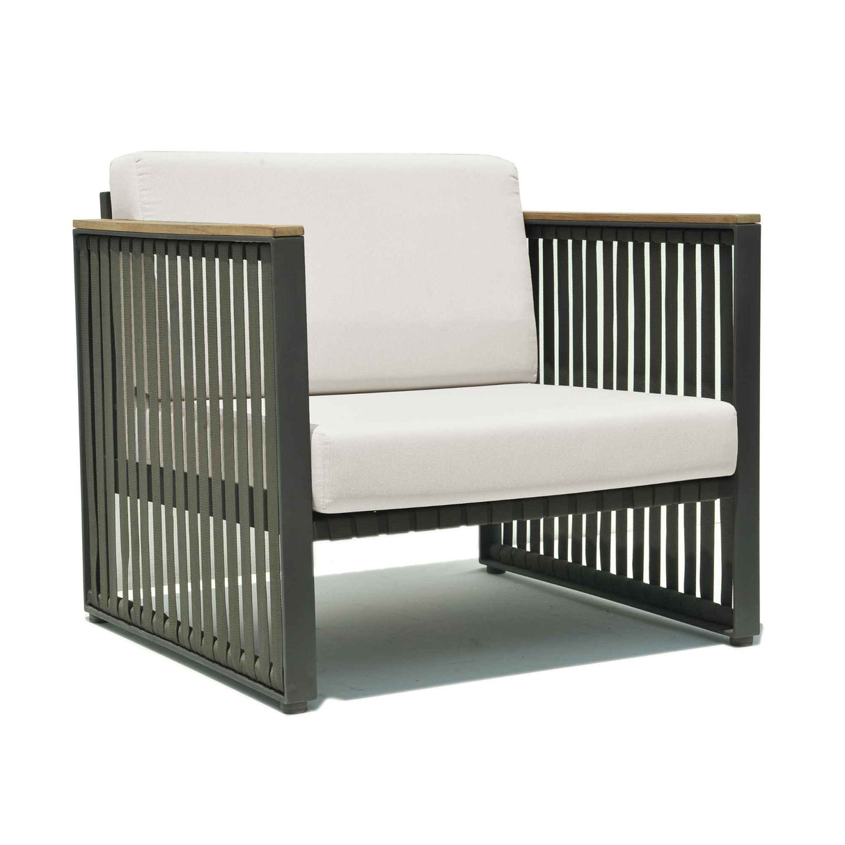 Horizon Outdoor Armchair with Sunbrella Cushion Model 23801-DGST-CUSH by Skyline Design