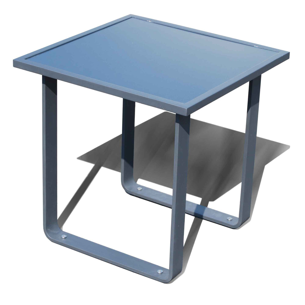 Horizon Outdoor End Table with Glass Model 23805-DGST-GL by Skyline Design
