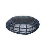 Rio Outdoor Coffee Table with Glass Model 23831-BLPR-GL by Skyline Design