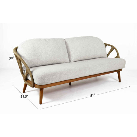 Krabi Outdoor 7-Piece Seating Set with Sunbrella Cushions Model 24101-RNAT-7PC by Skyline Design