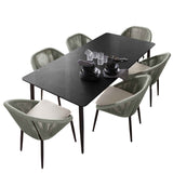 Rodona Outdoor 7-Piece Rectangular Dining Set with Sunbrella Cushions Model 24160-CMA-RO-7PC by Skyline Design