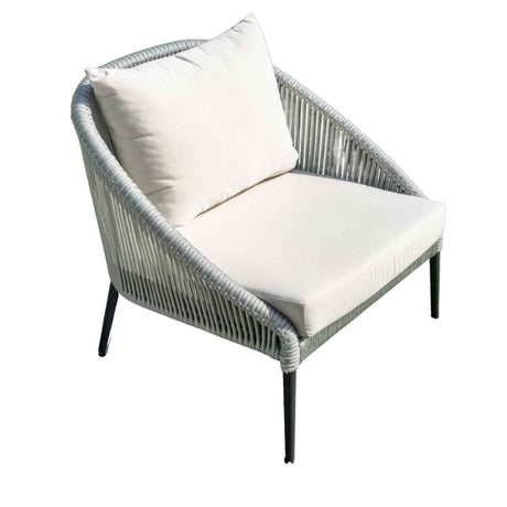 Rodona Outdoor 4-Piece Seating Set with Sunbrella Cushions Model 24171-BPR-4PC by Skyline Design