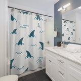 White Shark Shower Curtain