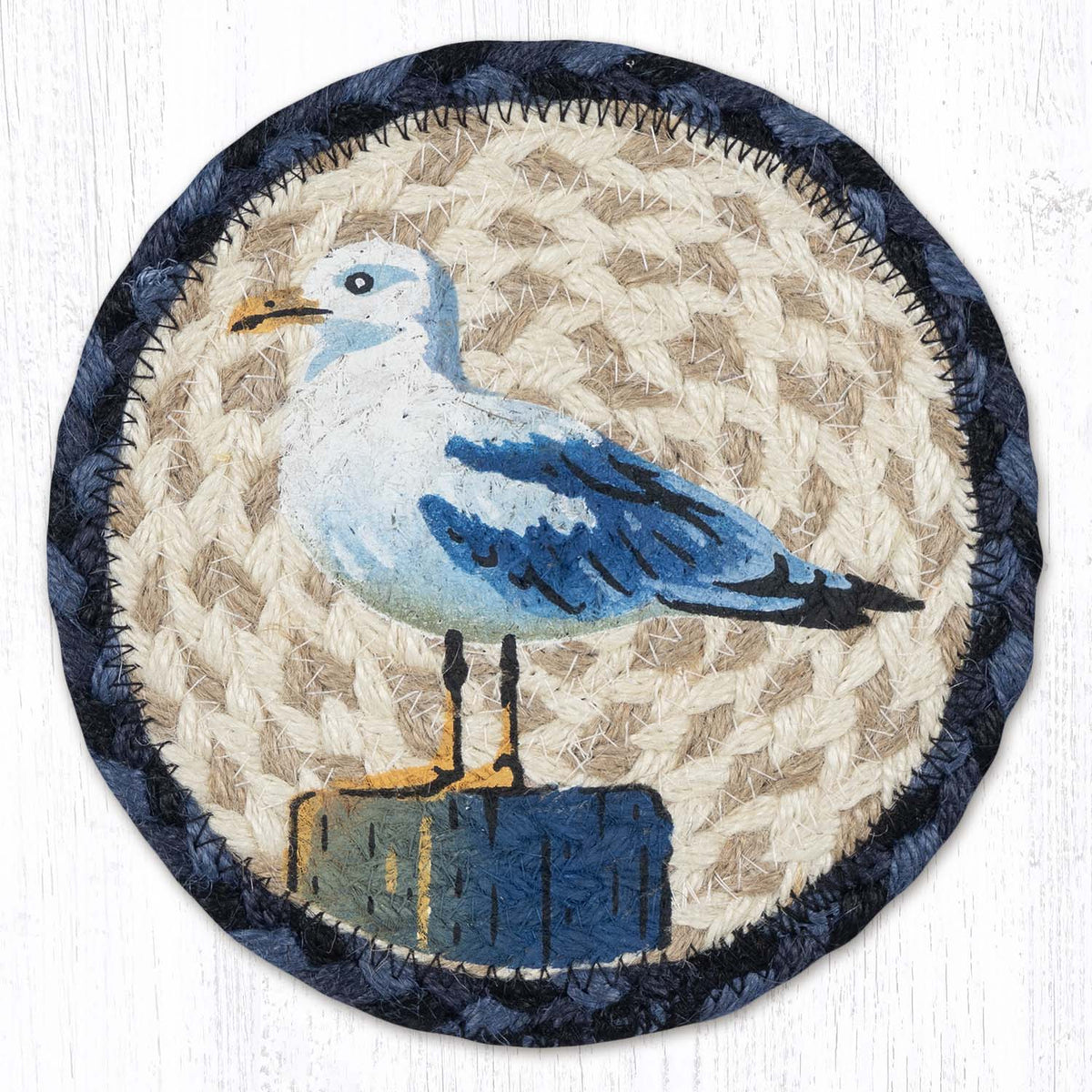 Seagull Morning Round Large Coaster – AmericanRattan