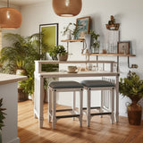 Artisan Landing Indoor Sofa Table / Bar with Stools by Braxton Culler Made in the USA Model 2934-273