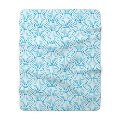 Clam Sherpa Fleece Blanket
