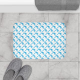 White Waves Bath Mat