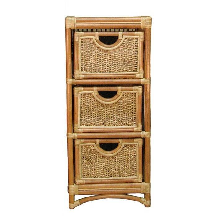 Spice Islands Rattan 3-DRW Storage Box Model SI3D from Spice Island Wicker