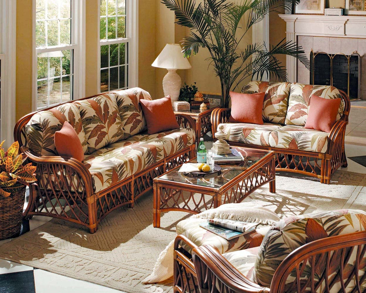 Antigua 5 Pc Deep Seating Living Room Set by South Sea Rattan