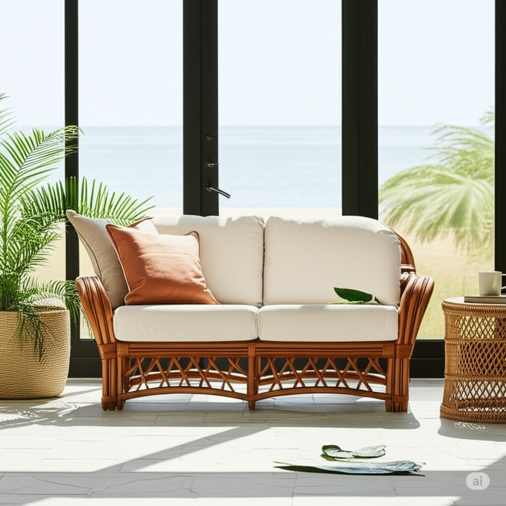 Antigua Deep Seating Loveseat Model 3102 from South Sea Rattan
