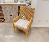 Vanatu Rattan 5 Pc Dining Set with Arm Chairs from Capris Furniture Model TB310-5PC-ARMS-SET