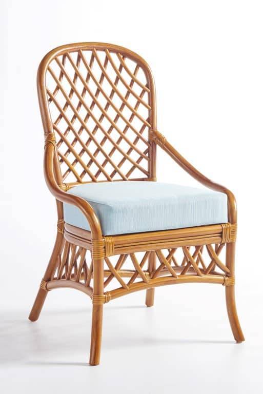 Florida Dining Set with 4 Side Chairs by Wicker Fair
