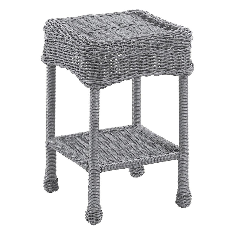 Maui Outdoor Resin Wicker/ Steel Side Table Model 3160