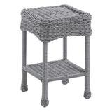 Maui Outdoor Resin Wicker/ Steel Side Table Model 3160