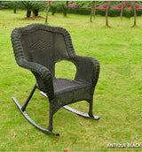 All Weather Maui Camelback Wicker Rocking Chair 3182-1CH